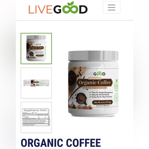 NWT! Organic Vegan Coffee ☕️ Weight Management & Healthy Mood! ❤️ - Picture 4 of 7